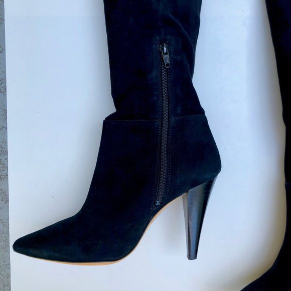 IRO Black Seude Knee High Louisea Boots - Picture 4 of 8